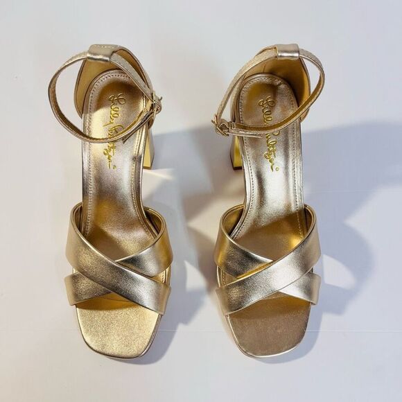 Lily Pulitzer Kendall Sandals   Size 6  EUC - Picture 1 of 6